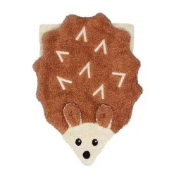 Geschenkset: Kinder Waschhandschuh "Igel" aus Bio-Baumwolle + Klar Kinderseife