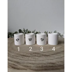 Geschenkset Ostern, Geschenkset, Schale mit Kerzenständer, Kerze und Herz, Ostern, Raysin, Ostergeschenk