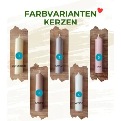 Geschenkset Schulanfang | Dekoschale mit Zuckertüte, Kerzenhalter + Kerze und Trockenblumen, personalisierbar | Schule