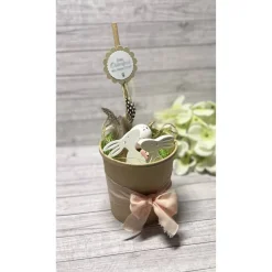 Geschenkset zu Ostern Ostergruß Osterhasen Anhänger Becher Raysin Homedeko Deko Geschenkidee Mitbringsel Handmade