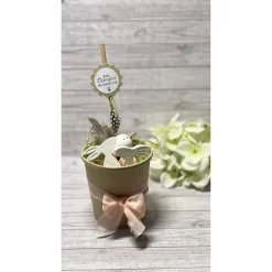 Geschenkset zu Ostern Ostergruß Osterhasen Anhänger Becher Raysin Homedeko Deko Geschenkidee Mitbringsel Handmade