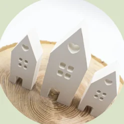 Geschenkset "Zum Einzug" | personalisierbar | zum Umzug | zum Einzug | Dekohaus | Kerzen | Kerzenhalt