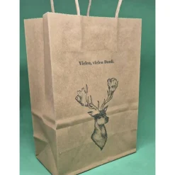 Geschenktüte Hirschmotiv / Hirsch Motiv Geschenk / Geschenkverpackung Danke / Geschenkverpackung Hirsch / Geschenk