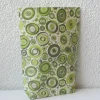 Geschenktüte mit Kreisen und Ellipsen in Grüntönen, 2 Stück Bodenbeutel-Papiertüten