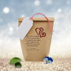 Geschenktüten-Set Spruch von Seneca Sinn des Schenkens Liebe Tüte klein