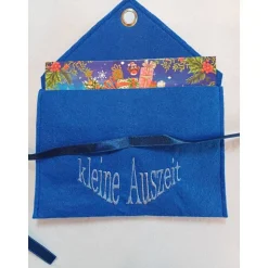 Geschenkumschlag mit Stickerei 