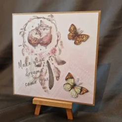 Geschenkverpackung - Eulen - Verpackung zum Geburtstag - Federn - Schmetterlinge - Geburtstag - Kraftpapier