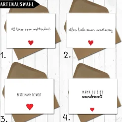 Geschenkverpackung All leev zom Motterdach - Alles Liebe zum Muttertag Service