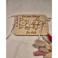 Geschenkverpackung aus Holz Geldgeschenk oder Gutschein stilvoll verpackt