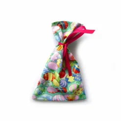 Geschenkverpackung aus Stoff Ostern Ostereier bunt Stoffbeutel Geschenksäckchen