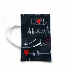 Geschenkverpackung aus Stoff - Mein Herz schlägt für Dich - Stoffbeutel Geschenksäckchen