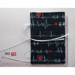 Geschenkverpackung aus Stoff - Mein Herz schlägt für Dich - Stoffbeutel Geschenksäckchen