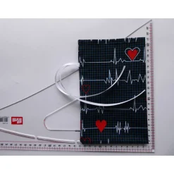 Geschenkverpackung aus Stoff - Mein Herz schlägt für Dich - Stoffbeutel Geschenksäckchen