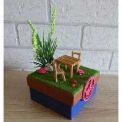 Geschenkverpackung Garten / Schrebergarten / Ausflug / Picknick