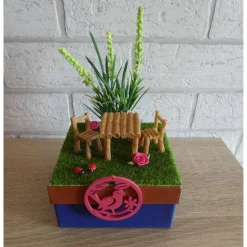 Geschenkverpackung Garten / Schrebergarten / Ausflug / Picknick