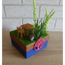 Geschenkverpackung Garten / Schrebergarten / Ausflug / Picknick