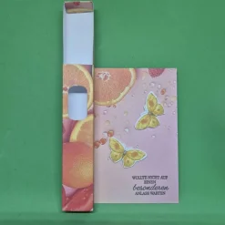 Geschenkverpackung Geburtstag / Schmetterlingsmotiv Geschenk / Geburtstagsgeschenk / Geburtstagsspruch