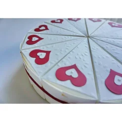 Geschenkverpackung, Hochzeitstorte aus Papier, Tortenstücke, Geldgeschenk aus der Manufaktur KarLa