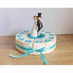 Geschenkverpackung, Hochzeitstorte aus Papier, Tortenstücke, Geldgeschenk aus der Manufaktur KarLa