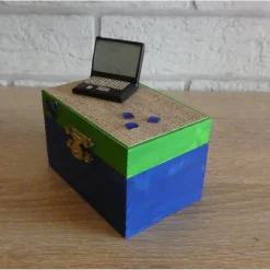 Geschenkverpackung Holztruhe - Laptop