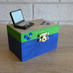 Geschenkverpackung Holztruhe - Laptop