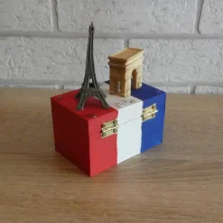 Geschenkverpackung Holztruhe - Reise - Paris