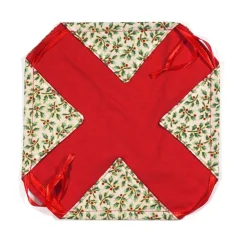 Geschenkverpackung Ilex creme gold – Wiederverwendbar & aus Baumwolle, no waste