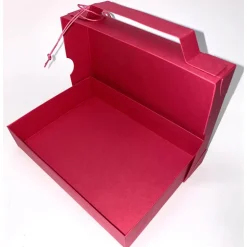 Geschenkverpackung in Kofferoptik aus Karton für ein Geldgeschenk zum Urlaub oder Reisegutschein (18x13,5x3,3 cm)