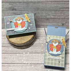 Geschenkverpackung kleine Aufmunterung Gute Besserungs Box lustiger Schneemann Winter kleine Aufmerksamkeit Stampin‘ Up!