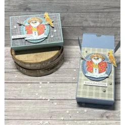 Geschenkverpackung kleine Aufmunterung Gute Besserungs Box lustiger Schneemann Winter kleine Aufmerksamkeit Stampin‘ Up!
