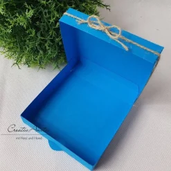 Geschenkverpackung Pizzabox Türkis zur Kommunion, Konfirmation, Firmung, Taufe