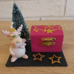 Geschenkverpackung Schneemann mit Baum