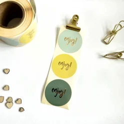 Geschenkverpackung Set SUMMER SIGNS Geschenkpapier Aufkleber Anhänger und Tüten in bunten Farben