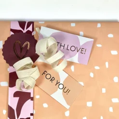 Geschenkverpackung Set SUMMER SIGNS Geschenkpapier Aufkleber Anhänger und Tüten in bunten Farben