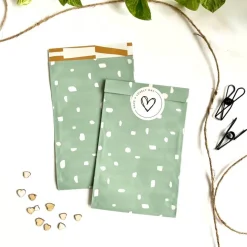 Geschenkverpackung Set SWEET CARAMEL Geschenkpapier Aufkleber Anhänger und Tüten in süßen Designs