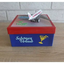 Geschenkverpackung Urlaub / Flugreise