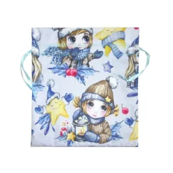 Geschenkverpackung Wintermärchen – Baumwollbeutel doppellagig, wiederverwendbar, 25x26 cm