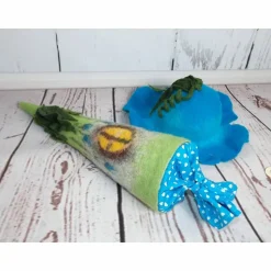 Geschwisterschultüte, Schultüte, Zuckertüte "Feenhaus",Filzschultüte, gefilzte Schultüte,Fee,