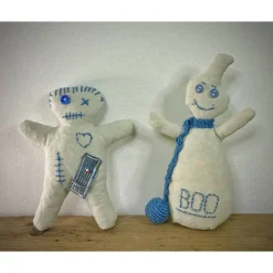 Gespenst und Voodoo Puppe - ein tolles Upcycling Unikat für Halloween oder Gothik Fans