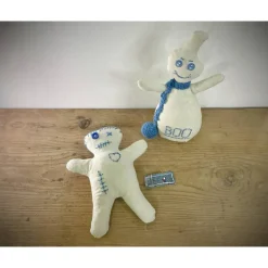 Gespenst und Voodoo Puppe - ein tolles Upcycling Unikat für Halloween oder Gothik Fans