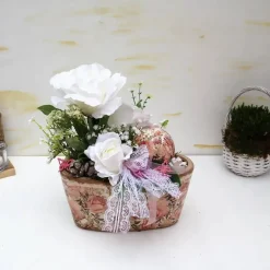 Gesteck Rosen Tischgesteck romantisch