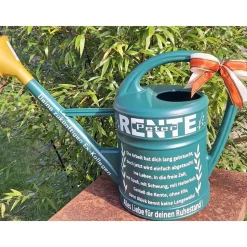 Gießkanne 10L für Rentner , personalisiertes Geschenk zum Renteneintritt Landhaus