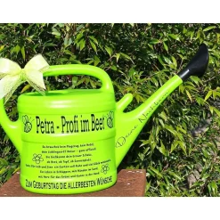 Gießkanne mit Namen Geburtstagsgeschenk, Glückwunsch für Freundin, Mama, Oma, Nachbarin oder Kollegin