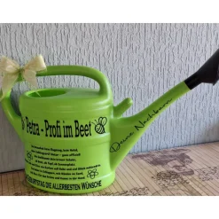 Gießkanne mit Namen Geburtstagsgeschenk, Glückwunsch für Freundin, Mama, Oma, Nachbarin oder Kollegin