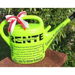 Gießkanne Rente personalisiertes Abschiedsgeschenk für Rentner , Geschenk zum Renteneintritt