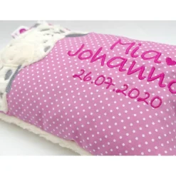 Giraffe Afrika Urlaubsreise Zoo Namenskissen Taufkissen Kuschelkissen Kindergartenkissen Geburtsgeschenk