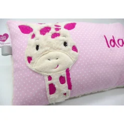 Giraffe Afrika Urlaubsreise Zoo Namenskissen Taufkissen Kuschelkissen Kindergartenkissen Geburtsgeschenk