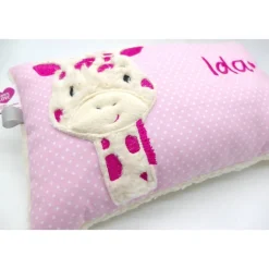 Giraffe Afrika Urlaubsreise Zoo Namenskissen Taufkissen Kuschelkissen Kindergartenkissen Geburtsgeschenk