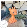 Giraffen 3D Druck in Strickoptik Charmante Dekofigur mit handgefertigtem Look für Tierliebhaber