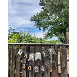 Girlande Master 2026 zur bestandenen Prüfung Abschluss Ausbildung Meisterfeier Glückwunsch Gratulation Studium